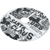 クリスマスツリースカートサンタクロースヴィンテージ ブラッシュドポリエステルツリースカート (アングル)