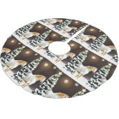 クリスマスツリースカート馬カスタマイズ可能 ブラッシュドポリエステルツリースカート (アングル)