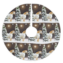 クリスマスツリースカート馬カスタマイズ可能 ブラッシュドポリエステルツリースカート