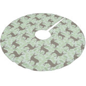 クリスマスツリースカート – ウッドランドディアーデザイン (アングル)