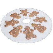 クリスマスツリースカート/ジンジャーブレッドマンリース フリース ツリースカート (アングル)