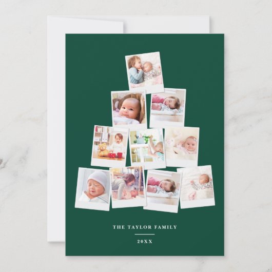 クリスマスツリースクウェア数々のキッズフォトギャラリー シーズンカード (正面)