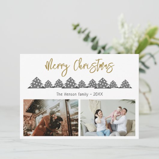 クリスマスツリースクリプトファミリー2写真 シーズンカード (スタンド正面)
