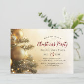 クリスマスツリースクリプトホリデーパーティー 招待状 (スタンド正面)