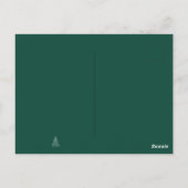 クリスマスツリーススカンジミニマルシンプルリスト ポストカード (裏面)