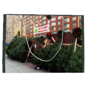 クリスマスツリースタンドアッパーウエストサイドニューヨーク ラージペーパーバッグ (裏面)