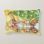 クリスマスツリースターを飾ったかわいいトナカイ アクセントクッション (裏面)