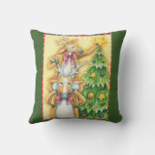 クリスマスツリースターを飾ったかわいいトナカイ クッション (裏面)