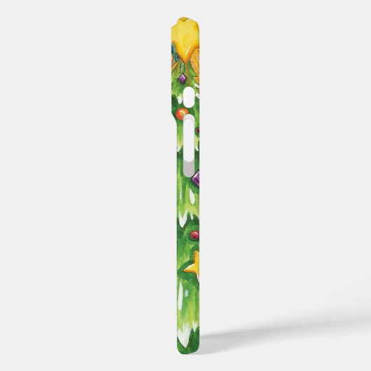 クリスマスツリースターを飾ったかわいいトナカイ Case-Mate iPhoneケース (裏面 / 左)