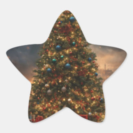 クリスマスツリースターシール 星シール