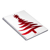 クリスマスツリーステンシルレッド ノートブック (右側)