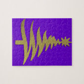 クリスマスツリーステンシル金ゴールド ジグソーパズル (横)