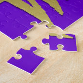 クリスマスツリーステンシル金ゴールド ジグソーパズル (側面)