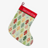クリスマスツリーストッキング ラージクリスマスストッキング (正面 (吊り時))