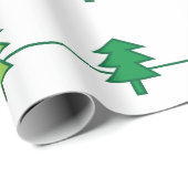 クリスマスツリーストライプのパターン ラッピングペーパー (ロールコーナー)