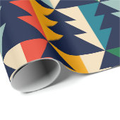 クリスマスツリーストライプの ラッピングペーパー (ロールコーナー)