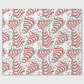 クリスマスツリースナックケーキラッピング紙 ラッピングペーパー (フラット)