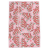 クリスマスツリースナックケーキ抱き枕 ミディアムペーパーバッグ (裏面)