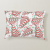 クリスマスツリースナックケーキ枕 アクセントクッション (裏面)