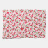 クリスマスツリースナックケーキ皿タオル キッチンタオル (横)