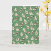 クリスマスツリースナックケーキ カード (黄色い花)