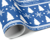 クリスマスツリースノーフレークあなたの色を選ぶ ラッピングペーパー (ロールコーナー)