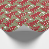 クリスマスツリースノーホリデー ラッピングペーパー (角)