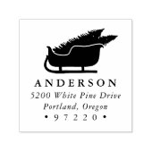 クリスマスツリーズインスイー差出人住所 セルフインキングスタンプ (デザイン)