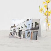 クリスマスツリーズウォルトン通りチェルシーロンドンUK カード (黄色い花)