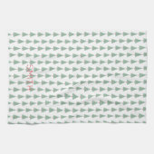 クリスマスツリーズウォーターカラーアートNAME休日 キッチンタオル (横)