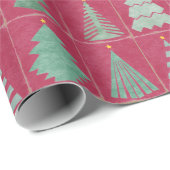 クリスマスツリーズオンブッチャー紙ラッピング紙 ラッピングペーパー (ロールコーナー)