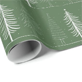 クリスマスツリーズクリスマスラッピング紙 ラッピングペーパー (ロールコーナー)