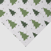 クリスマスツリーズグリーンティッシュペーパー 薄葉紙 (詳細)