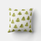 クリスマスツリーズグリーン クッション (裏面)