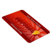 クリスマスツリーズシェードイエローレッドホリデーフレキシブル マグネット (右側)