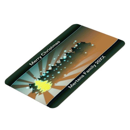 クリスマスツリーズシェードオブイエローグリーンフレキシブル マグネット (左側)