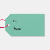 クリスマスツリーズシェードオブグリーンギフトラベル ギフトタグ (裏面横)