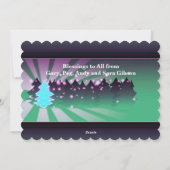 クリスマスツリーズシェードオブグリーンフラットカード シーズンカード (裏面)