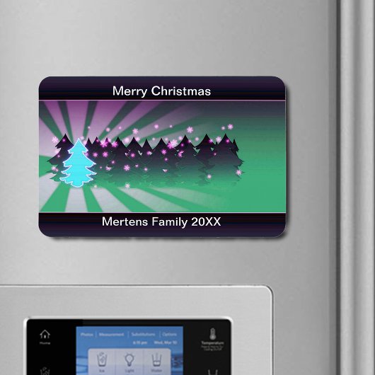 クリスマスツリーズシェードオブグリーンホリデーフレキシブル マグネット