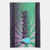 クリスマスツリーズシェード・オブ・グリーン キッチンタオル (縦)