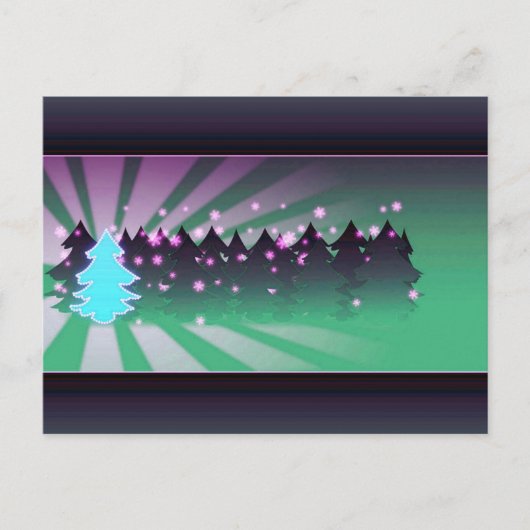 クリスマスツリーズシェード・オブ・グリーン シーズンポストカード (正面)