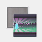 クリスマスツリーズシェード・オブ・グリーン マグネット (正面/裏面)