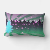 クリスマスツリーズシェード・オブ・グリーン ランバークッション (正面)