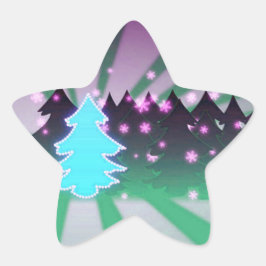 クリスマスツリーズシェード・オブ・グリーン 星シール