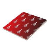 クリスマスツリーズシルバー（赤） タイル (側面)