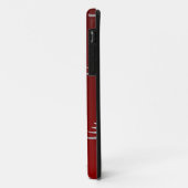 クリスマスツリーズシルバー（赤） Case-Mate iPhoneケース (裏面/左)