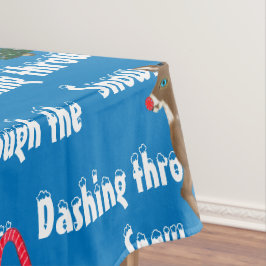 クリスマスツリーズトナディアキャンディーキャン テーブルクロス