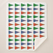 クリスマスツリーズトリカラー シェルパブランケット (正面)