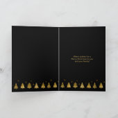 クリスマスツリーズハッピーホリデー金ゴールドID863 シーズンカード (内部)