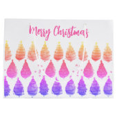 クリスマスツリーズピンク ラージペーパーバッグ (裏面)